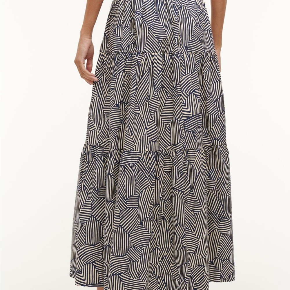 STAUD Sea Skirt ~ Navy Mosaic. Size 6. Worn once - Picture 2 of 13